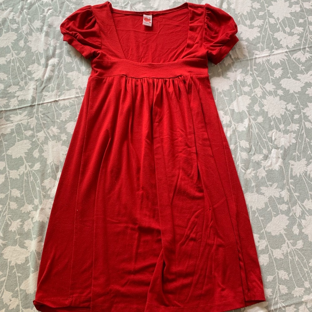 Crimson red extra small Lucy love baby doll dress
